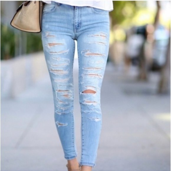 American Eagle Outfitters Denim - American Eagle Women’s Hi-Rise Stretch Jeggings 0